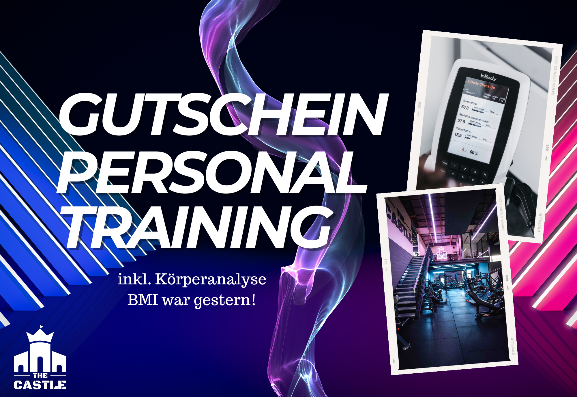 Kombipaket Gutschein (Körperanalyse & Personal Training)